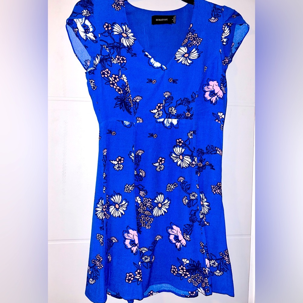 Minkpink size Small, blue with white and pink flowers